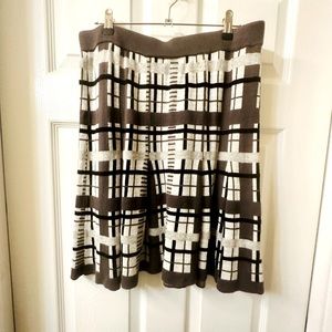 Romeo & Juliet Couture Striped Sweater Pleated Skirt Sz Large